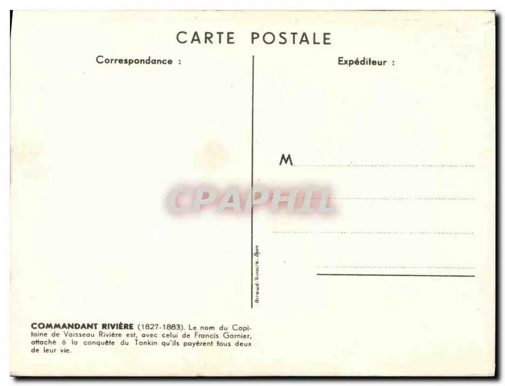 Commandant Rivière — 600-Tonnen-Dreher — Paul Igart 1942 - Rückseite