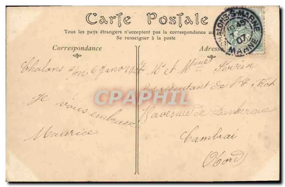 Militärische Marine — « Le Condé », Kreuzer-Kreuzer — ND Phot, n° 217 - Rückseite