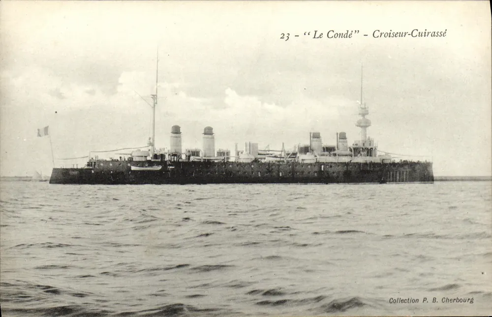 Le Condé — Kreuzer-Linienschiff — Sammlung P. B. Cherbourg - Vorderseite