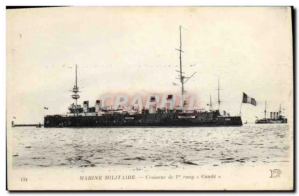 Marine Militär — Kreuzer 1. Klasse « Condé » — JND, Nr. 134 - Vorderseite