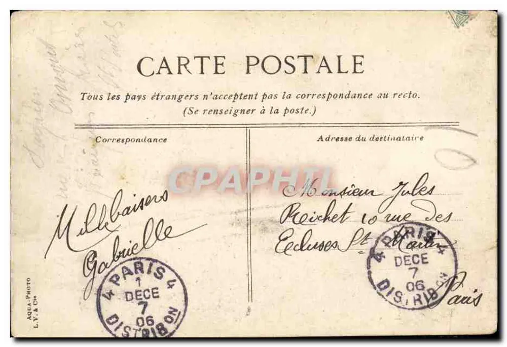 Le Conde, Panzerkreuzer — G. — Verlag L.Y.&C. (Rückseite) - Rückseite