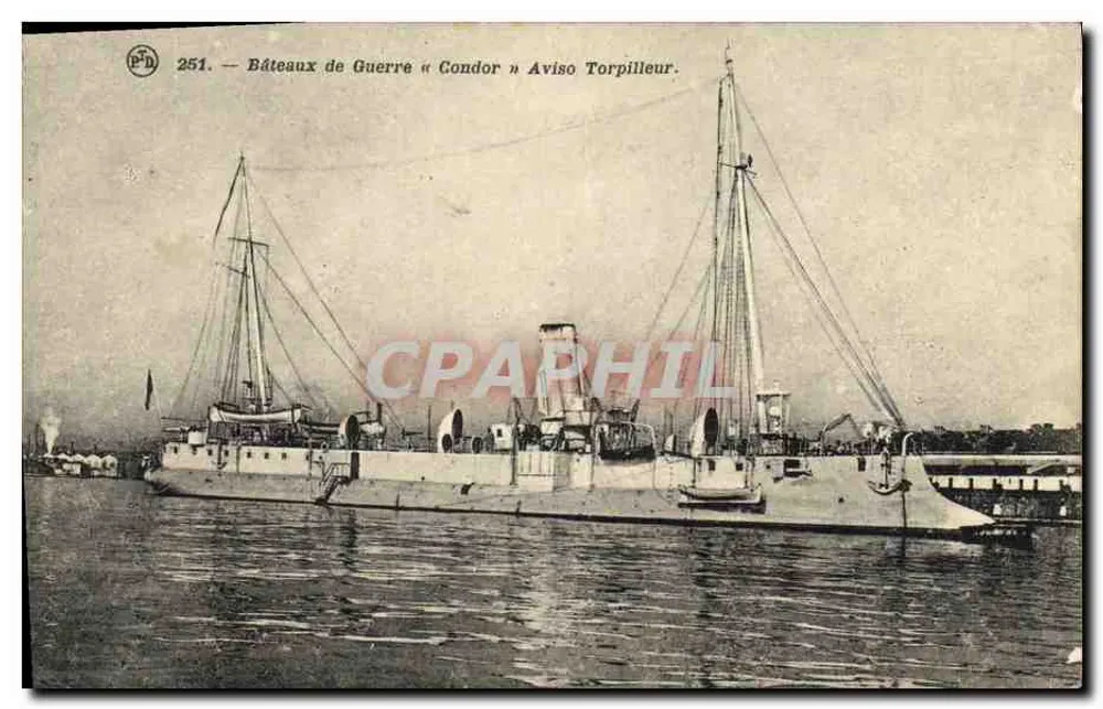 Kriegsschiffe « Condor » Torpedoboot — Serie 251 — Verlag P.D. - Vorderseite