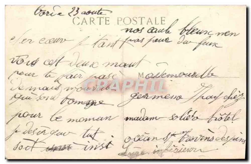 Seeschlacht 1914-1916 — Le Condorcet, französischer Erstklasse-Dreadnought im Kampf — Verlag nicht sichtbar - Rückseite