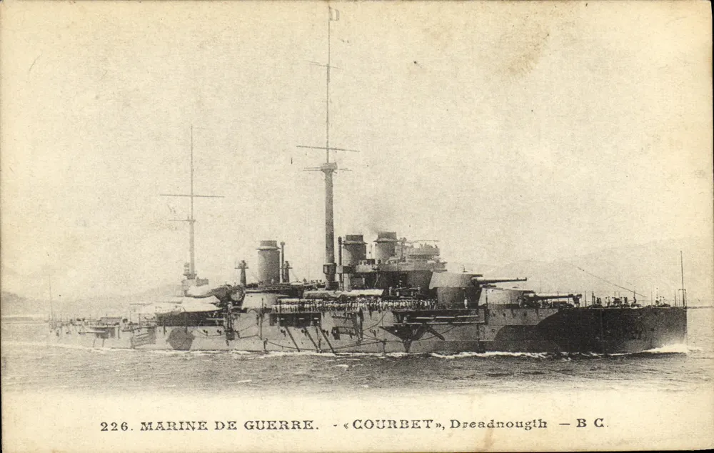 Courbet — Dreadnought — B.C. — Marine de Guerre - Vorderseite