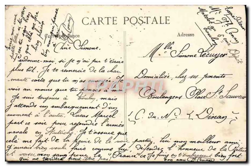 Marine Nationale — « DANTON », Schlachtschiff — Verlag ELD, n° 2049 - Rückseite