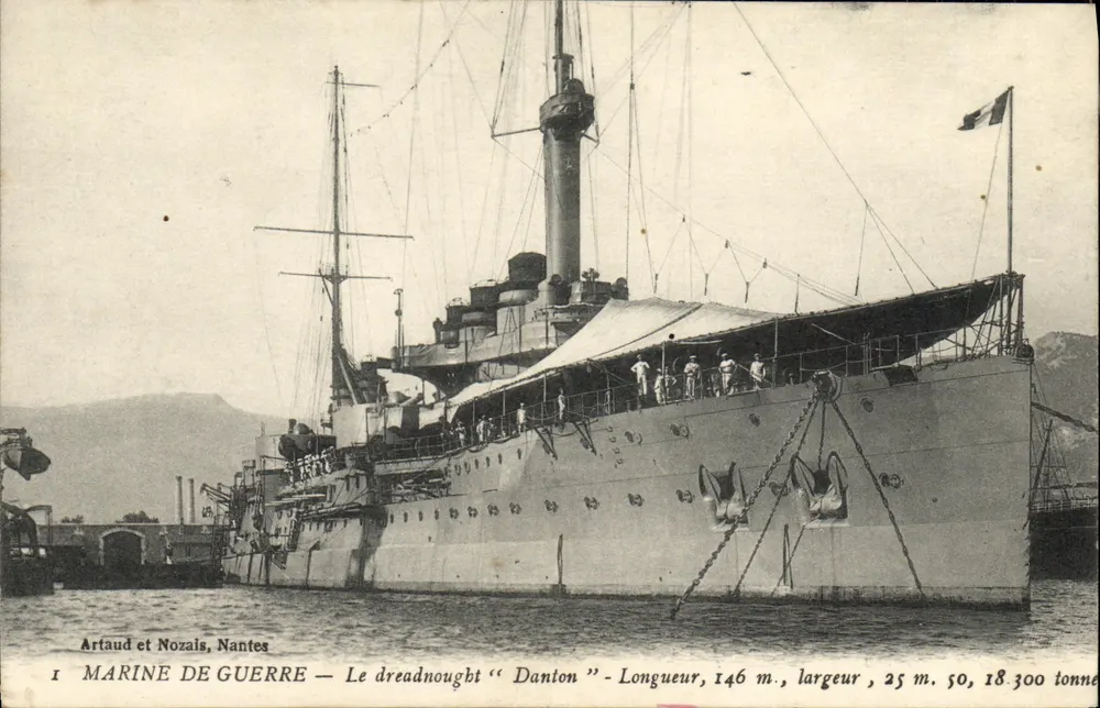 Der Dreadnought "Danton" — Kriegsmarine — Artaud et Nozais, Nantes - Vorderseite