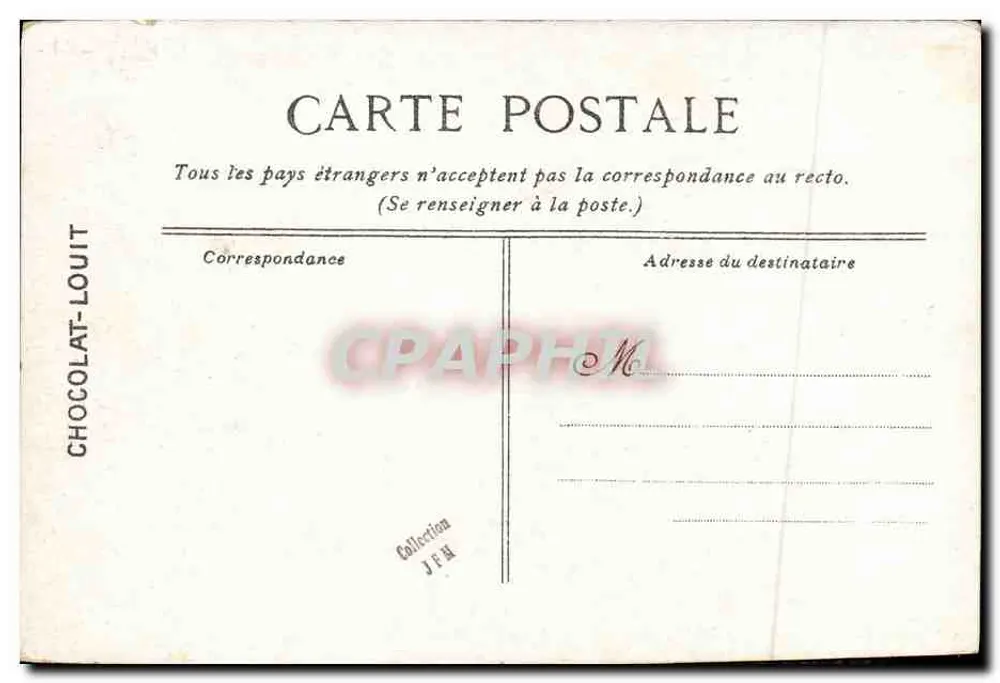 Toulon — Der Torpedoboot « Dard » — Verlag für Chocolat-Louit - Rückseite