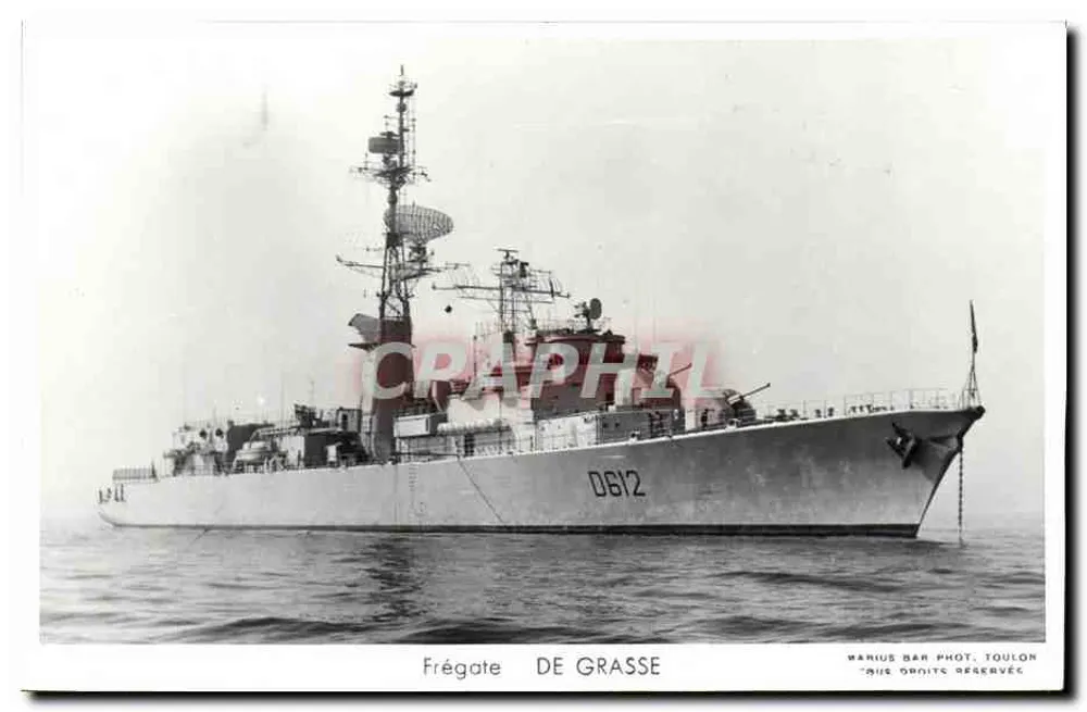 Frégate DE GRASSE — D612 — Marius Bar Fot. Toulon - Frente
