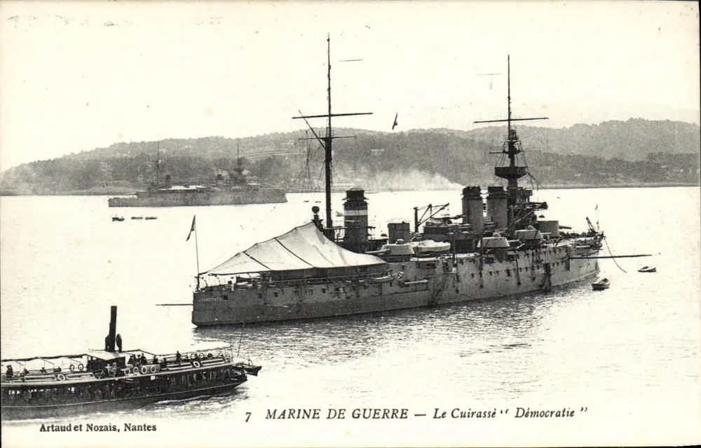 Nantes — Der Panzerkreuzer 'Démocratie' — Artaud et Nozais, N°7 - Vorderseite