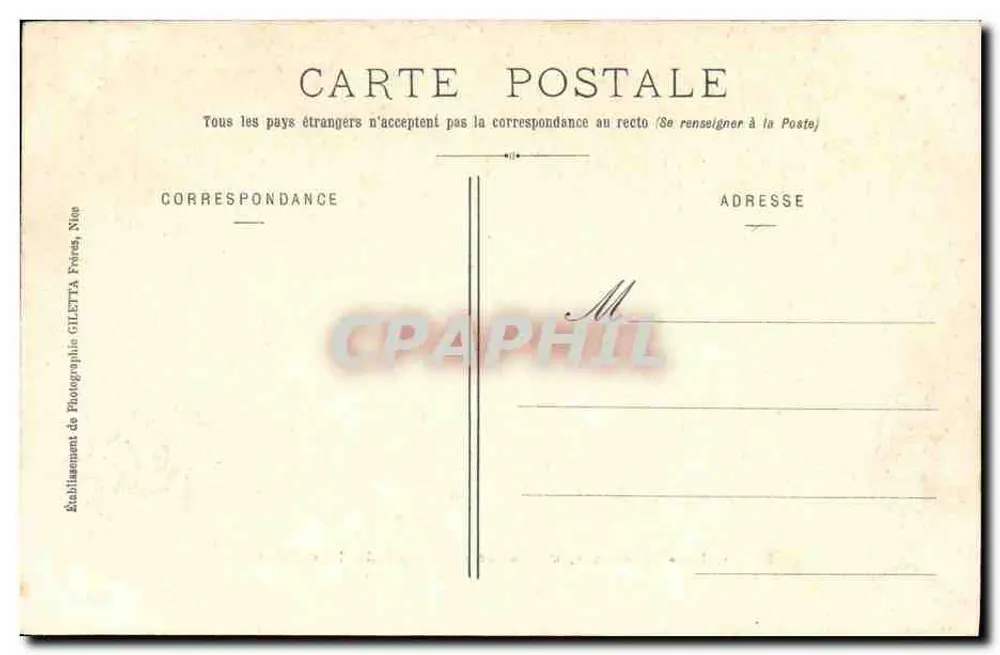 Das 'Desaix', Panzerkreuzer der ersten Klasse — Künstlerische Sammlung — Gilelta-Ausgabe, Foto., Nice - Rückseite