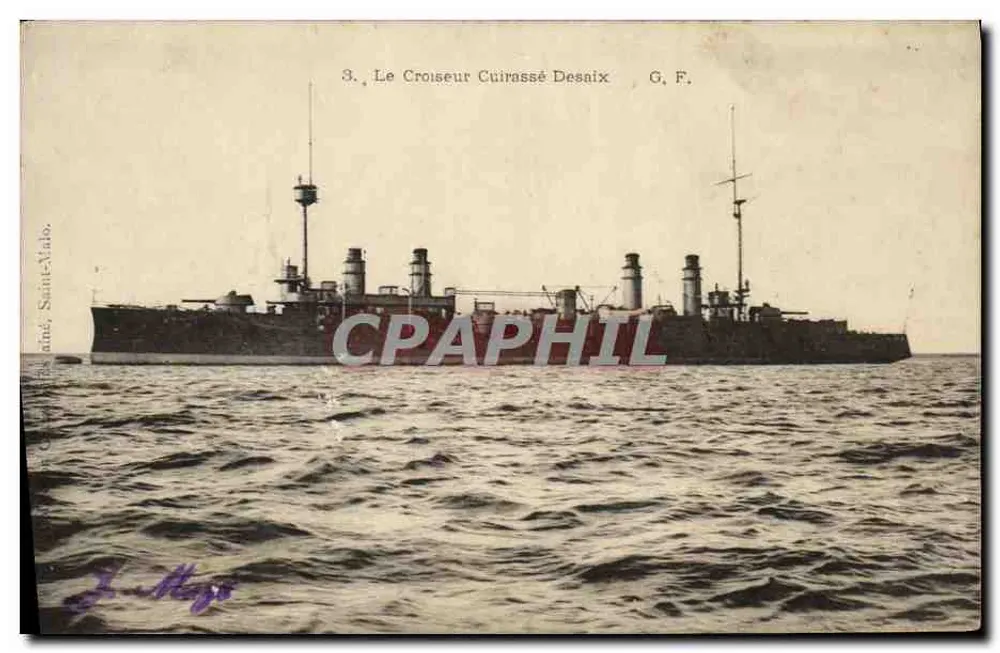 Der Kreuzer Panzerkreuzer Desaix — G.F. — Verleger J. Mazé, Sainte-Adresse - Vorderseite