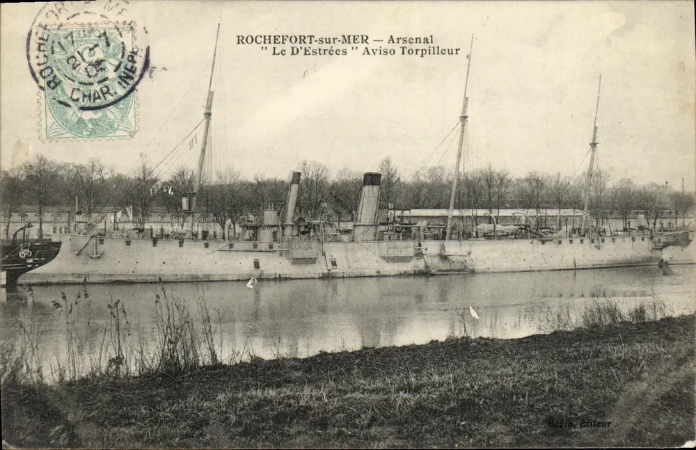 ROCHEFORT-sur-MER — Arsenal — "Le D' Estrées" Torpedoboot — Sabine, Verleger - Vorderseite