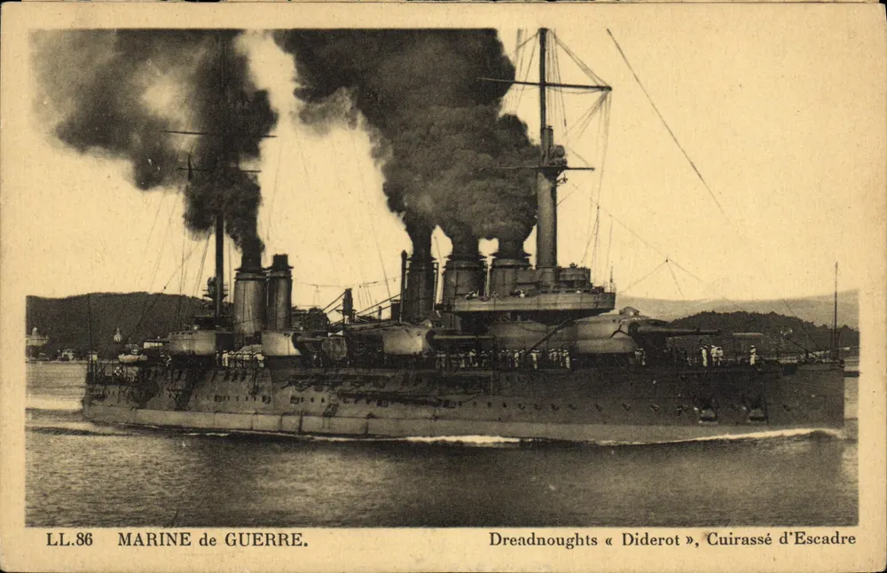Dreadnought « Diderot », Schlachtkreuzer — Marine de Guerre, LL.86 - Vorderseite