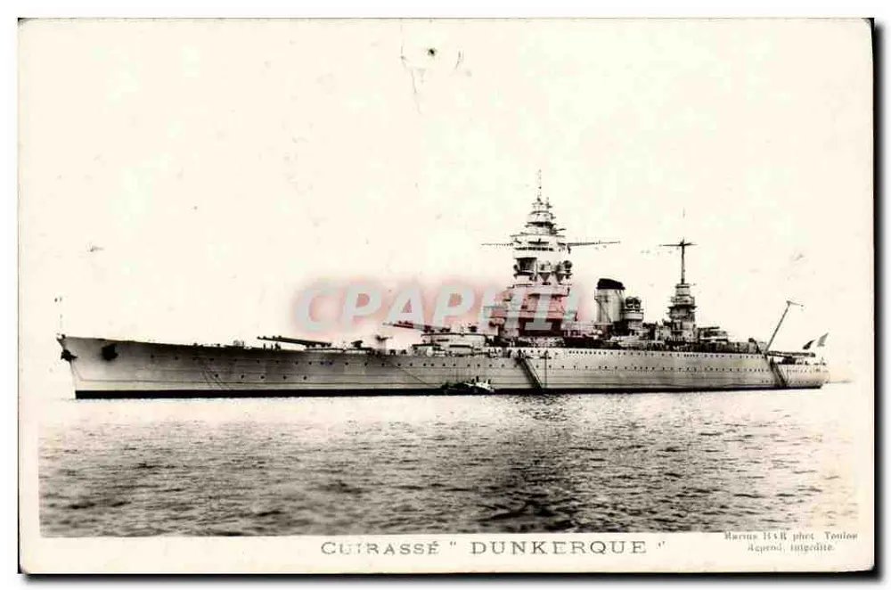 Cruzador "Dunkerque" — Marinha francesa — fot. Toulon - Frente
