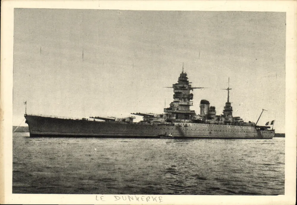 Le Dunkerque — Cieśnienie 26.500 ton — Wydawca Mélia M. Lescuyer - Lyon - Awers