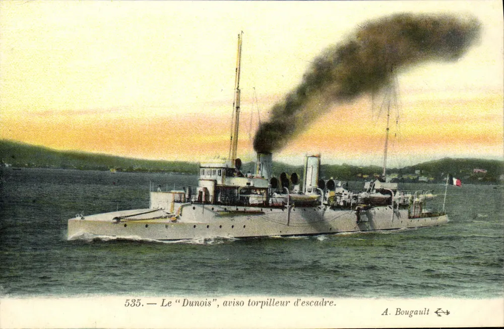 Der "Dunois", Flottentorpedoboot — Serie 535 — A. Bougault - Vorderseite