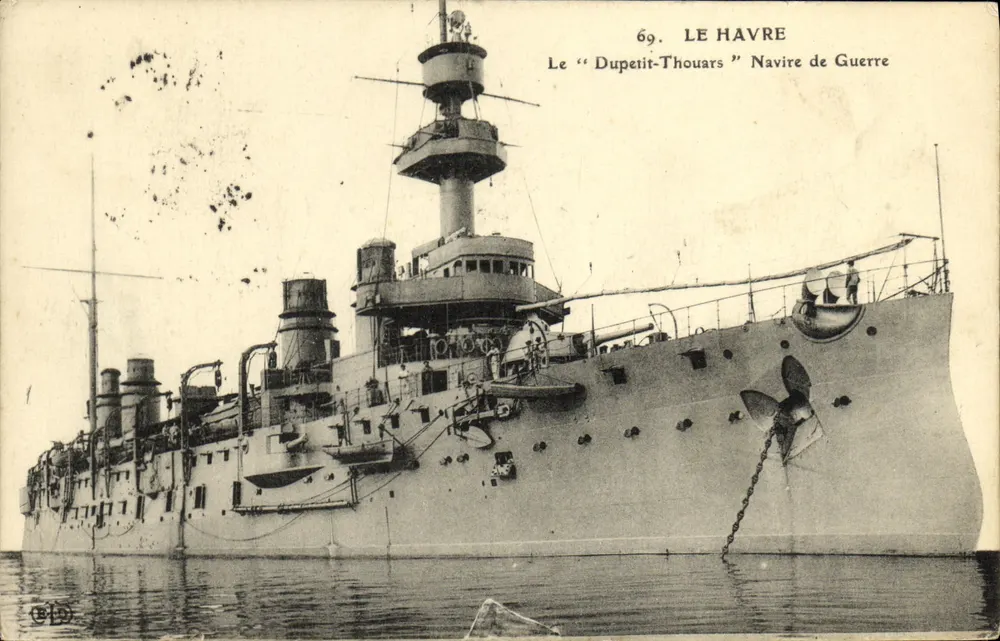 Das "Duperit-Thouars" — Kriegsschiff — Verlag Le Havre, Nr. 69 - Vorderseite