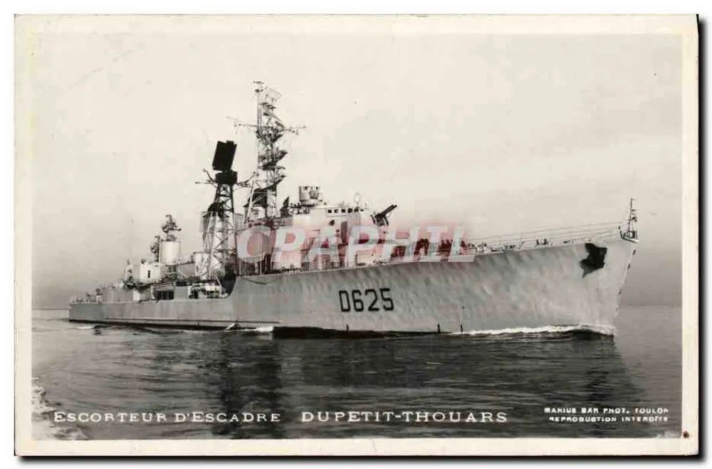 Escorteur der Flotte Dupetit-Thouars — D625 — Marius Bar Phot. Toulouse - Vorderseite