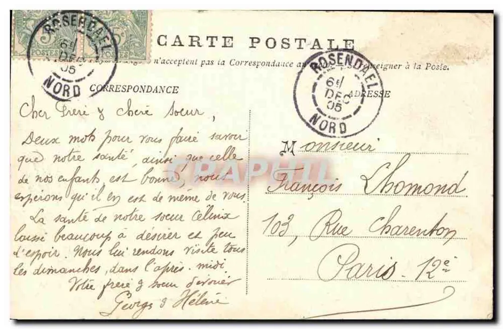 Dunkerque — O Durandal — Edição Cayez, 1903 - Verso
