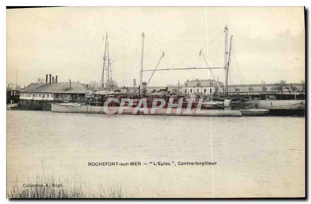 ROCHEFORT-sur-MER — "L'Epieu", Torpedoboot - Vorderseite