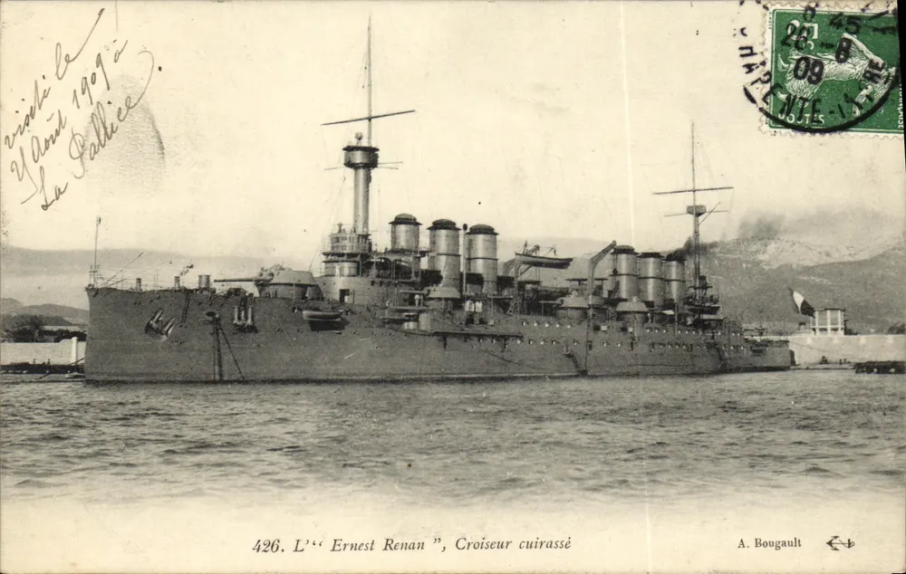 Ernest Renan — Panzerkreuzer — A. Bougault n°426 - Vorderseite
