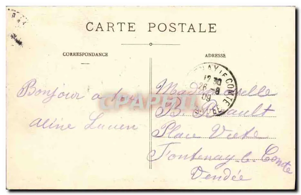Ernest Renan — Panzerkreuzer — A. Bougault n°426 - Rückseite