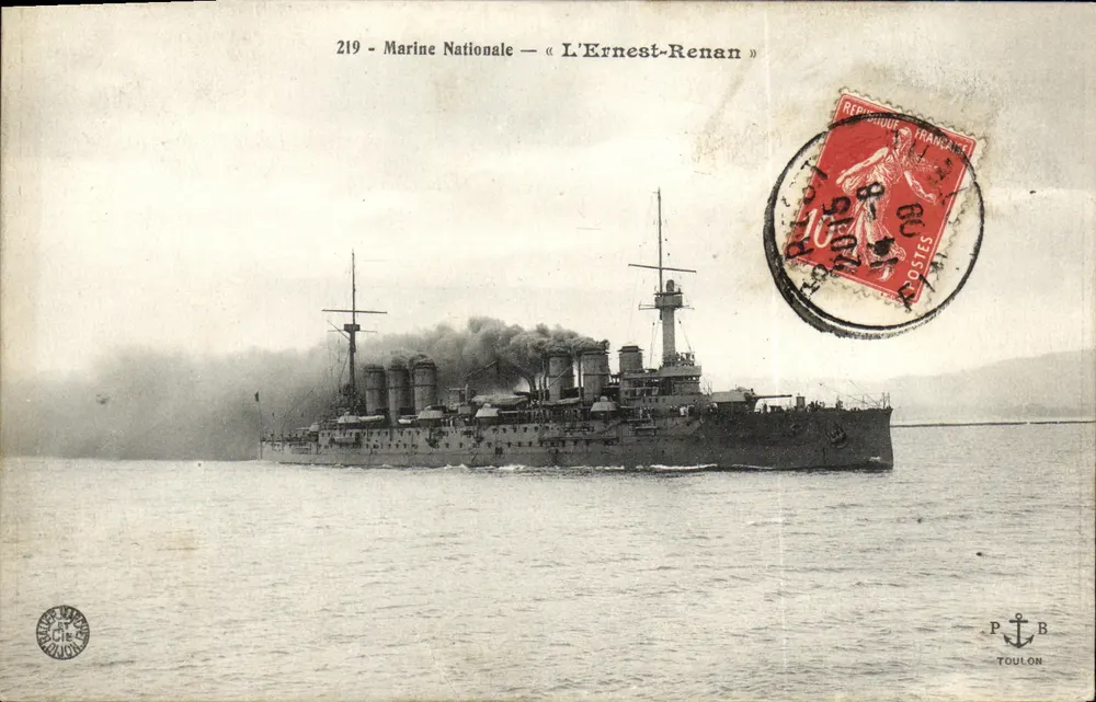 L'Ernest-Renán — Kreuzer der Marine Nationale — Verlag P. B. Toulon, n° 219 - Vorderseite
