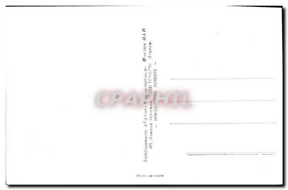 Le Frondeur — Küstenbegleitschiff — Warius Bar Phot, Toulon - Rückseite
