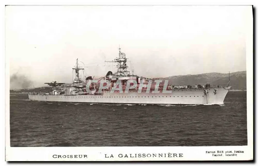 Cruiser La Galissonnière — fotografia de navio — Rarius Balt fot. Joglon - Frente