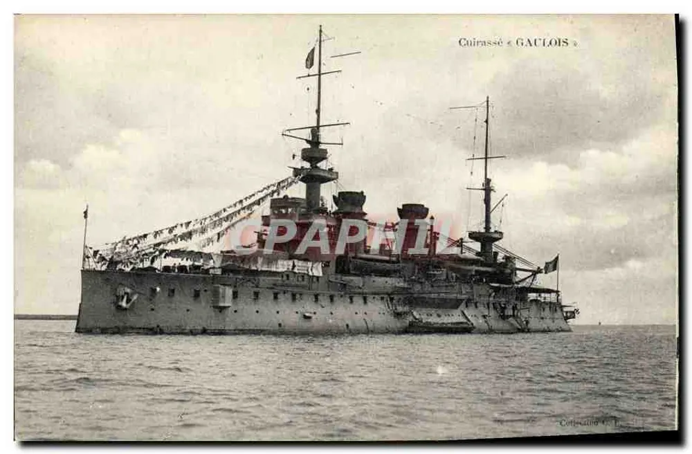 Kreuzer « GAULOIS » — französisches Kriegsschiff — Sammlung J.R.M. - Vorderseite