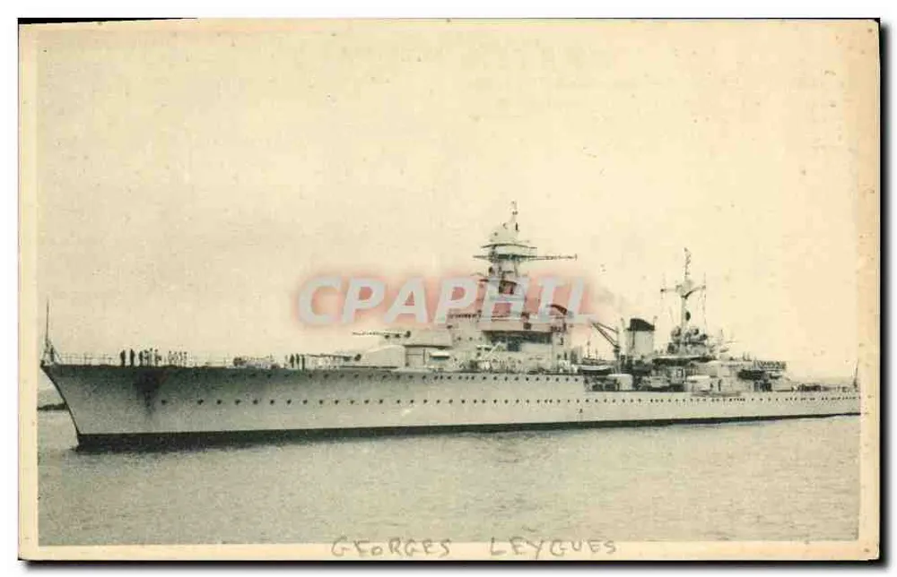 O "GEORGES LEYGUES" — Cruizer de 2ª Classe — Edição "La Photo Industrielle et Maritime" - Frente