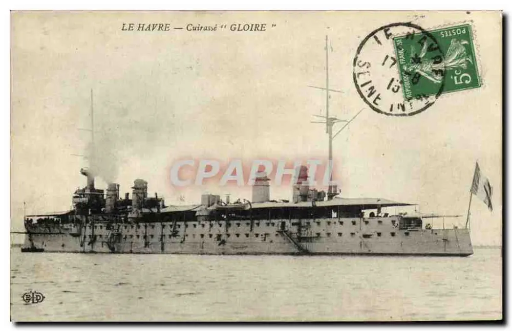 Le Havre — Schlachtschiff "Gloire" — Verlag E.P.D. - Vorderseite
