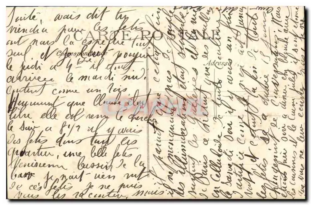 Le Havre — Cuirassé "Gloire" — Éditeur E.D. n° 1913 - Verso