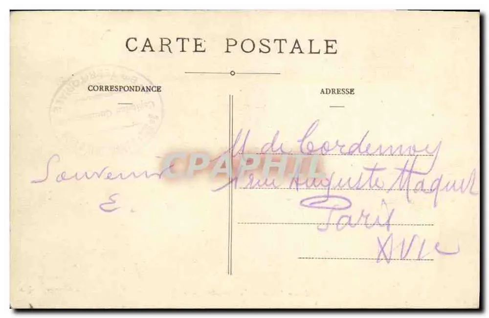 Die "Gloire", Panzerkreuzer — 594 — A Bougault - Rückseite