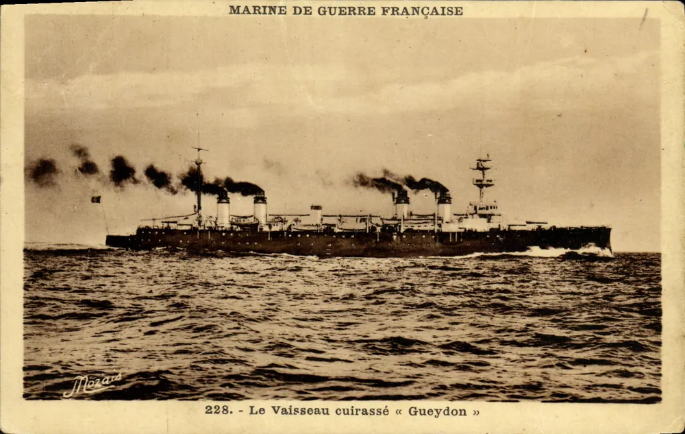 Der gepanzerte Schiffs « Gueydon » — Marine de Guerre Française — Mozars, Nr. 228 - Vorderseite