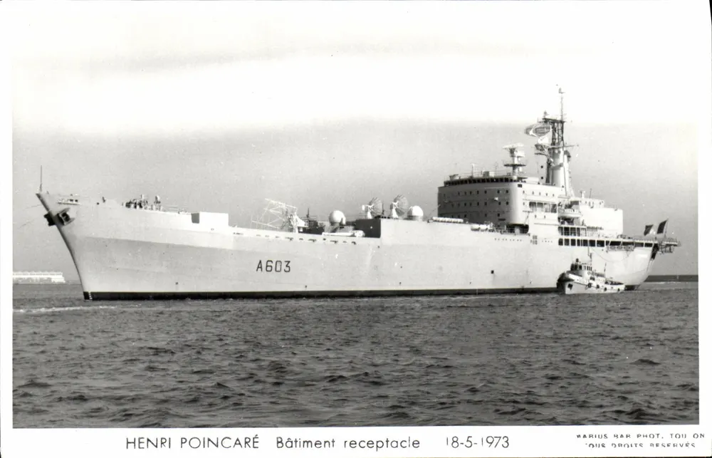 Henri Poincaré — Empfangsboot — Marius Mar Phot, Toulon - Vorderseite