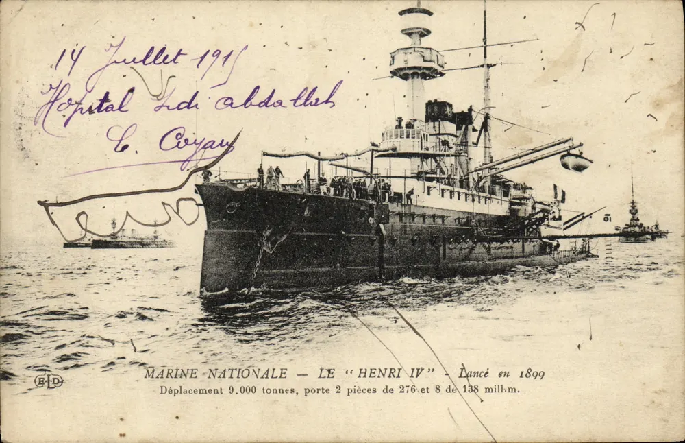 Marine Nationale — Der "Henri IV" — 1899 in Dienst gestellt - Vorderseite