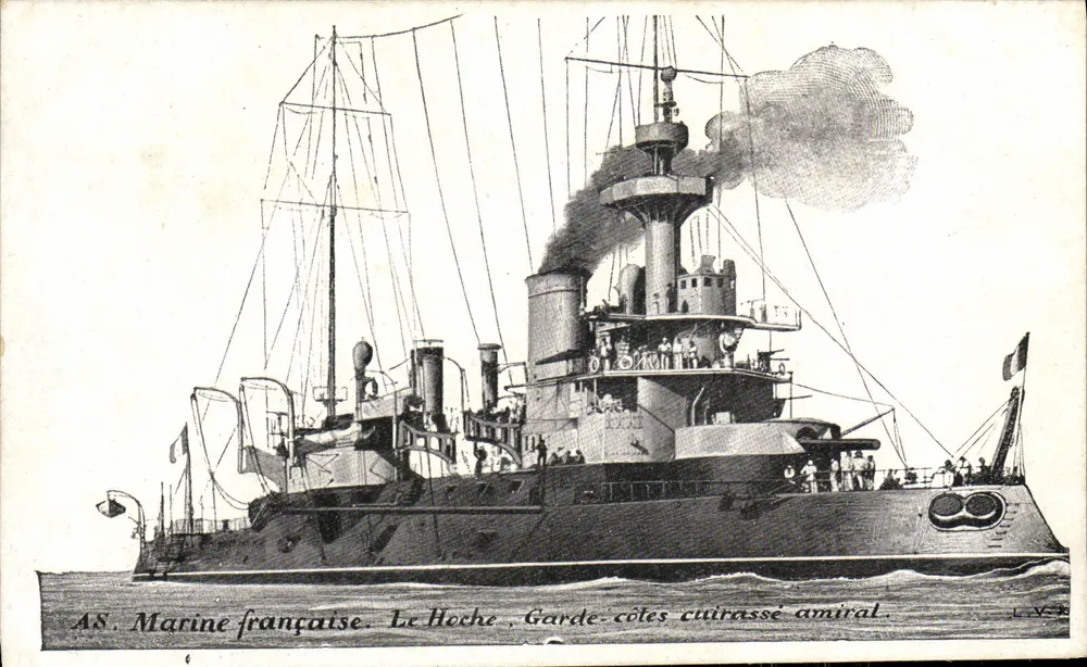 Le Hoche — Panzerkreuzer der Küstenwache — Französische Marine — AS. n°6 - Vorderseite