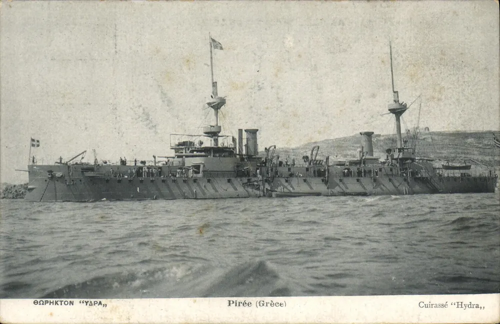 Cruiser « Hydra » — Pireu (Grécia) — editor Pallis & Cie, Atenas - Frente
