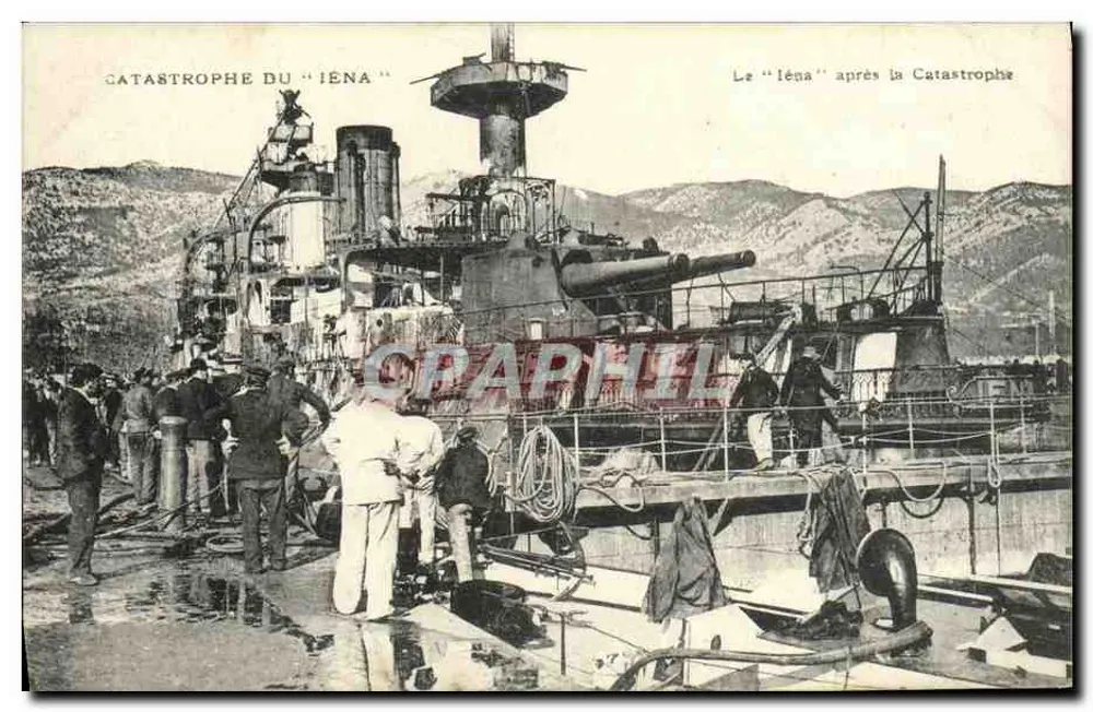 Katastrophe des "Iéna" — Das "Iéna" nach der Katastrophe — Ateliers de Phototypie Guinde, Marseille - Vorderseite