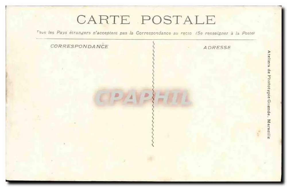 Katastrophe des "Iéna" — Das "Iéna" nach der Katastrophe — Ateliers de Phototypie Guinde, Marseille - Rückseite