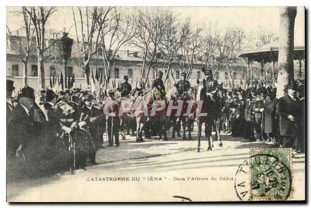 Katastrophe des "Iéna" — In der Erwartung des Herausforderers — Atelier de Phototypie Guérande - Vorderseite