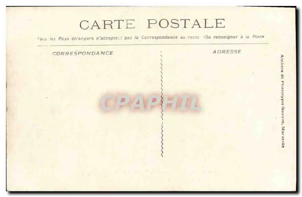 Katastrophe des "Iéna" — In der Erwartung des Désile — Atelier de Phototype Gueuze, Marseille - Rückseite