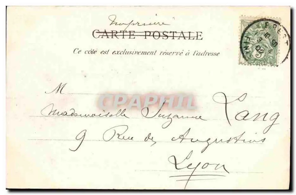 Le IENA - Cegonha a Torelles (Velocidade 18 nós) — A. Bougault, Editor de Fotografia, Toulon-sur-Mer, n°509 - Verso