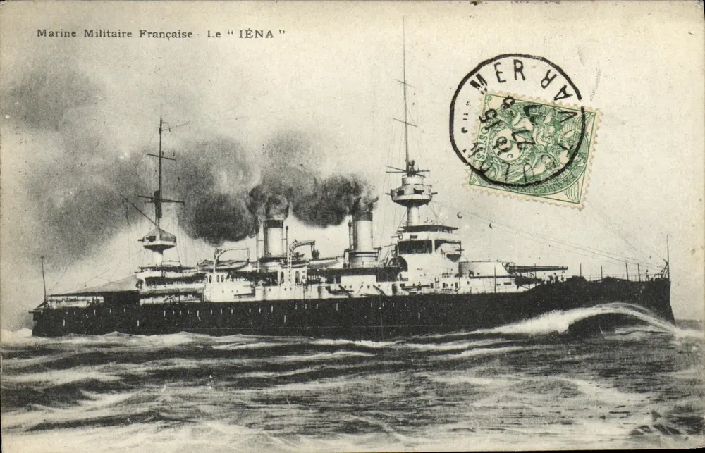 Französisches Kriegsschiff — Das "IÉNA" — unbekannter Verlag, Seriennummer nicht sichtbar - Vorderseite