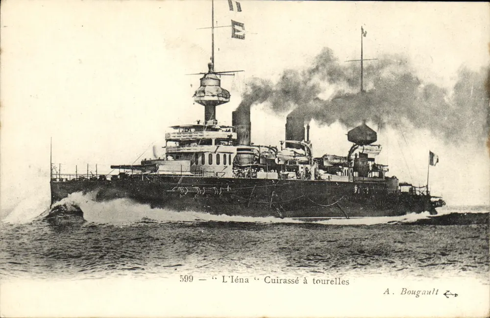L'Iéna — Navio de Torre — A. Bougault - Frente