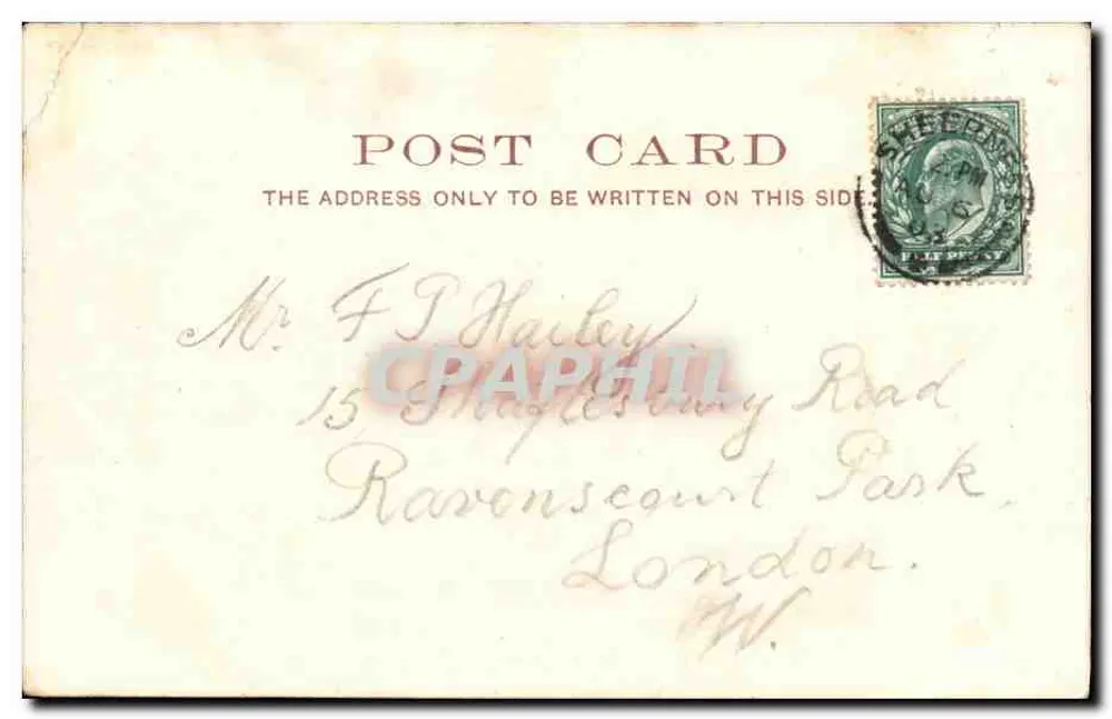H.M.S. Immortalite — navio de guerra britânico — cartão postal - Verso