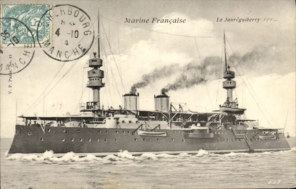 Le Jauréguiberry — Kreuzer der französischen Marine — V.P. Paris, Nr. 13 - Vorderseite