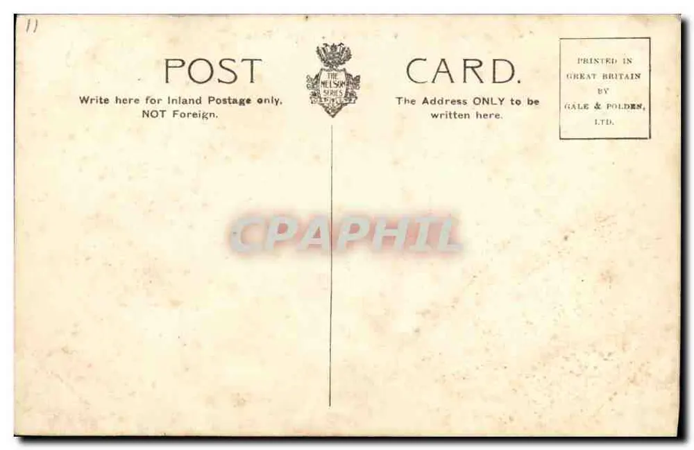 Französisches Kriegsschiff "Jauréguiberry" — 11.324 Tonnen — Verlag Gale & Polden, Ltd. - Rückseite