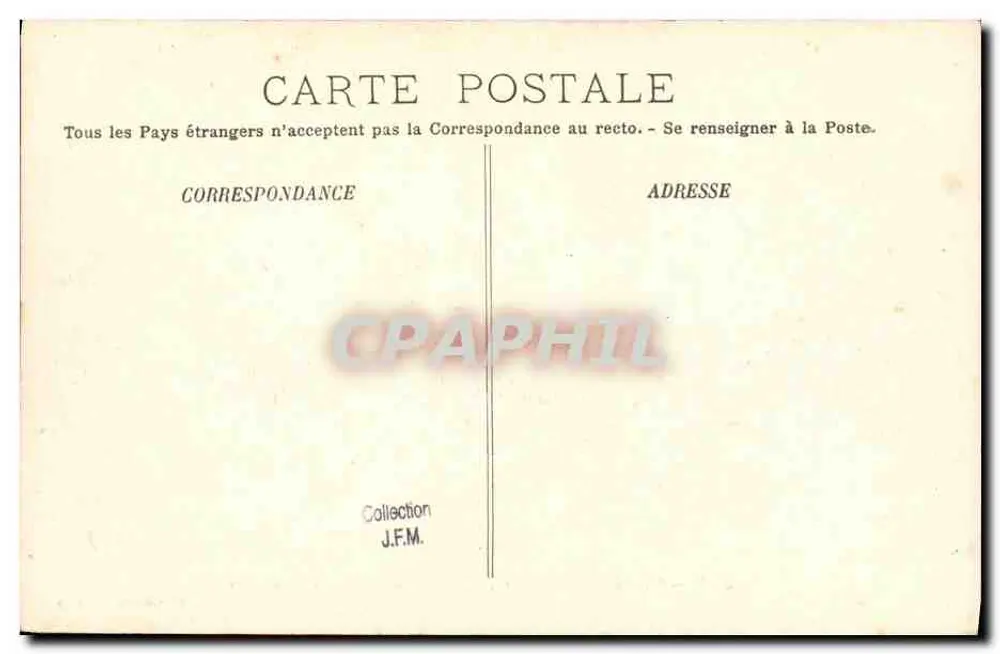 Le Jauréguiberry — Schlachtkreuzer in Toulon — A. Bougault n°536 - Rückseite